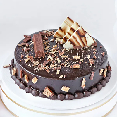 "Designer round shape Pure Chocolate kitkat Cake -1 Kg - Click here to View more details about this Product